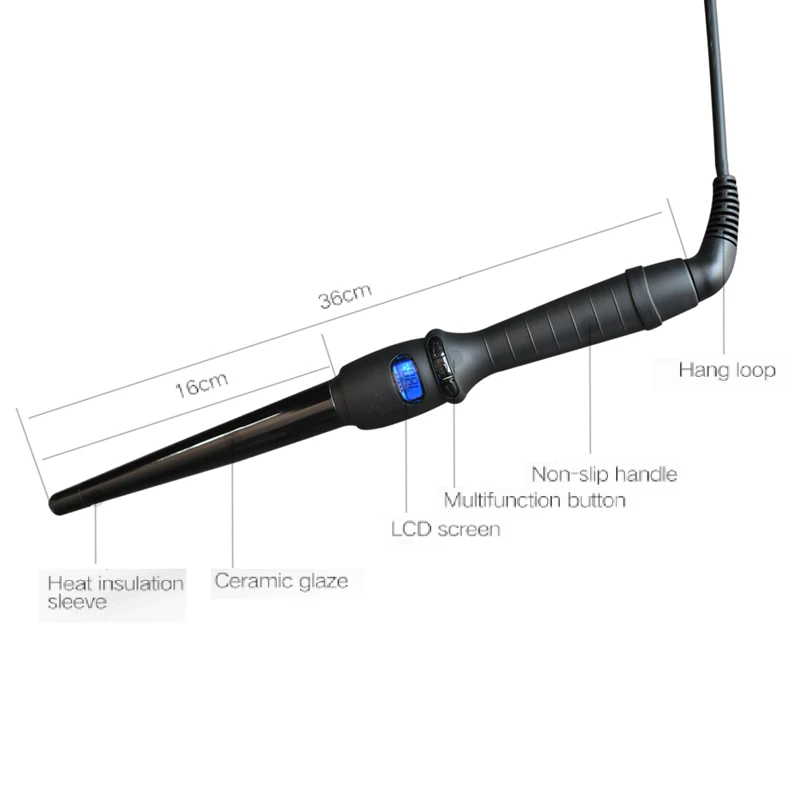 Щипцы для завивки волос керамические конусные 2020|curling wand|hair waverelectric hair curler |