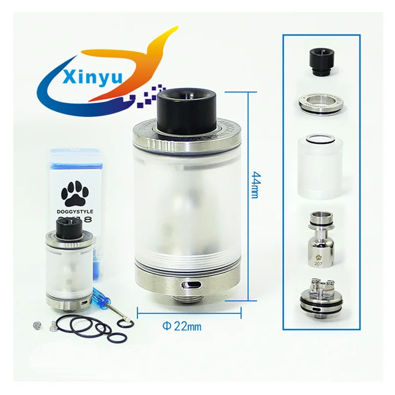 2018 Новое поступление SXK стиль Doggy 2K18 RTA 3 5 мл 316 SS 22 мм diamater vs Juggerknot Dvarw DL Fatality