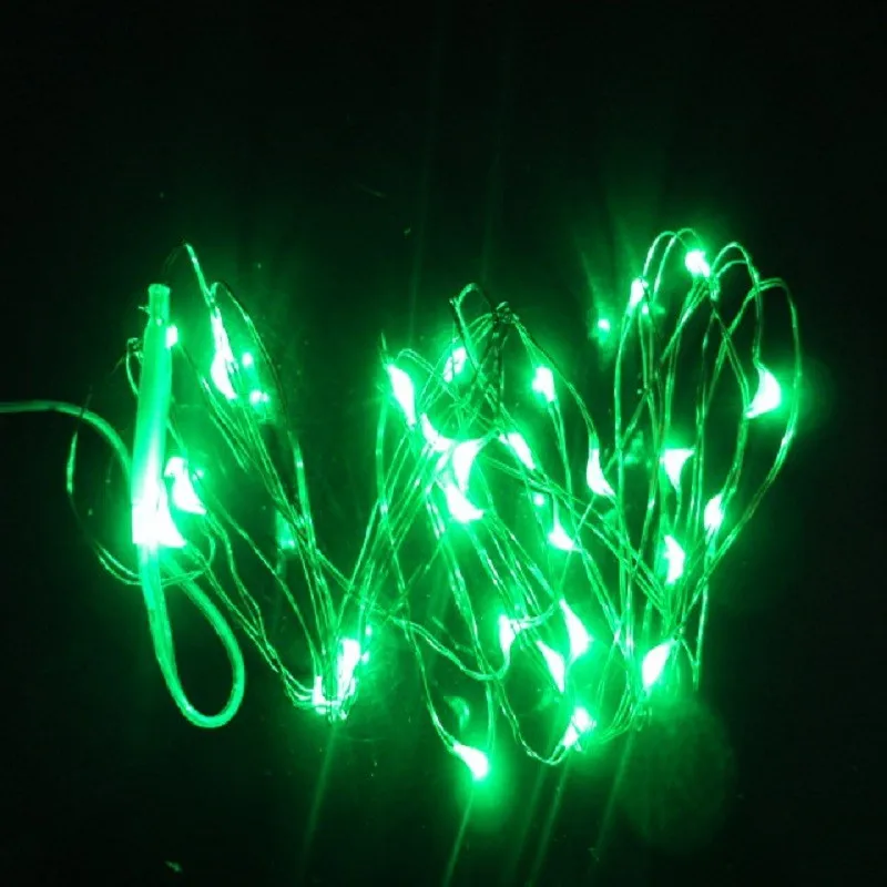 2 м Медный провод Гирлянды светодиодные свет 20LED 3AA Батарея питание