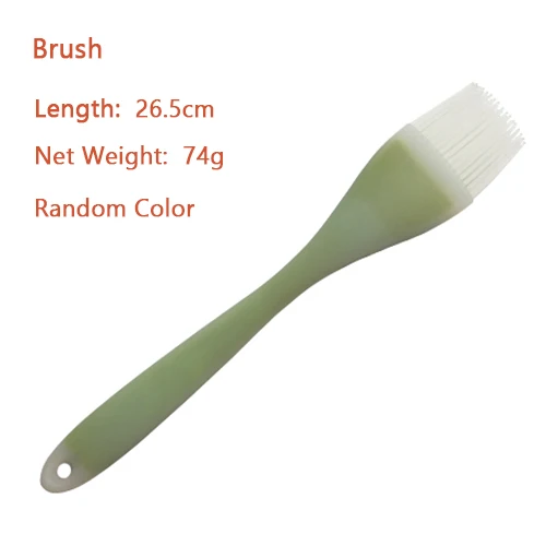 Brush 1 шт. 8 видов стилей нейлоновая силиконовая кухонная посуда красочная ложка лопатка щетка дуршлаг кухонная утварь кухонные инструменты - Цвет: Brush
