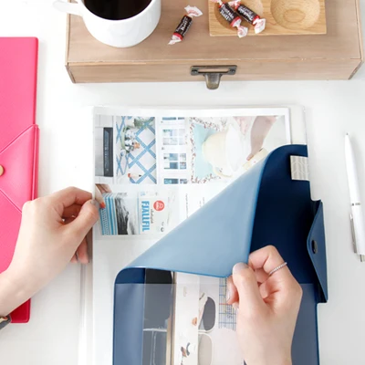 Винтажная папка с защелкой, качественная папка из искусственной кожи, А4, органайзер для документов, Сумка для документов
