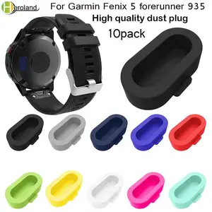 10 шт.партия силиконовый пылезащитный колпачок для часов Garmin Fenix 6 5 6x 5x forerunner 935 945 245 45S Защита от царапин и пыли