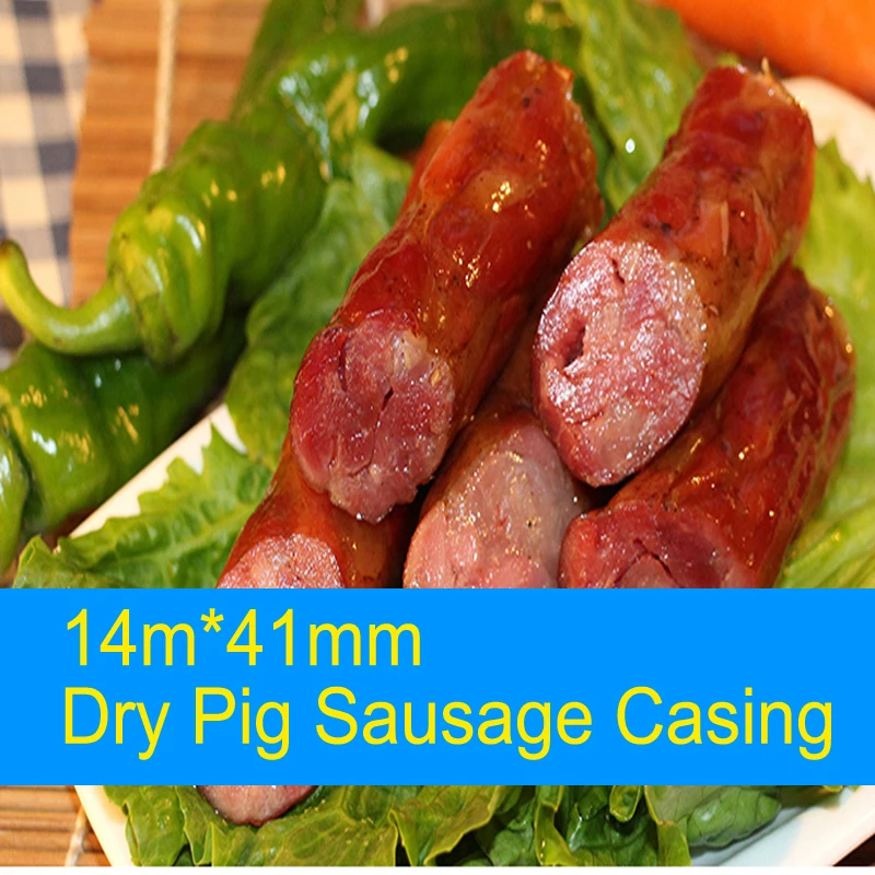 14 м * 41 мм колбасные упаковочные инструменты трубка для приготовления колбасы
