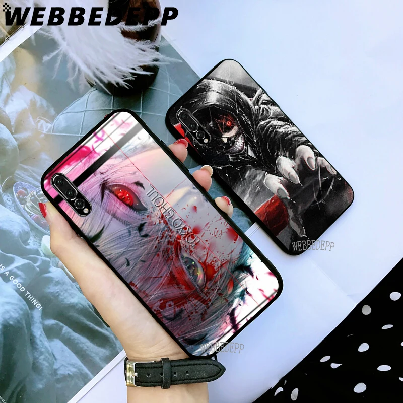 WEBBEDEPP Токийский Гуль аниме Мягкий ТПУ чехол для Huawei Y6 Y7 Prime Y9 Mate 10 20 Lite Pro Nova 2i 3i