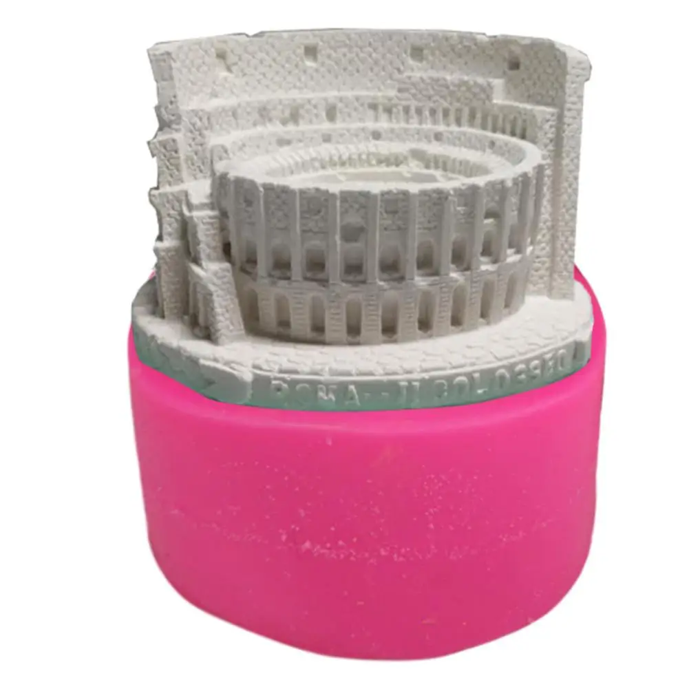 Силиконовая форма бетонный цемент Италия Колизей орнамент инновационная 3D