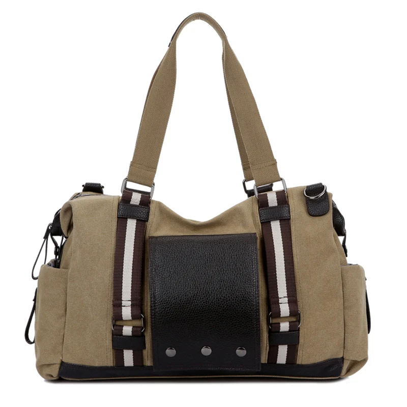 Large Capacity Casual Men's Canvas Bag Fashion Wild Travel Bag Personality Classic Shoulder Messenger Bag