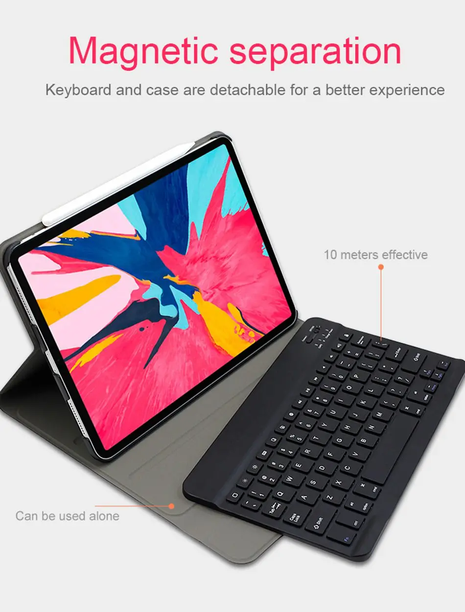 WOWCASE клавиатура для iPad Pro 11 чехол Магнетическое умное Беспроводной Bluetooth клавиатура для iPad 11/12. 9/9. 7 дюймов чехол s Беспроводной клавиатура