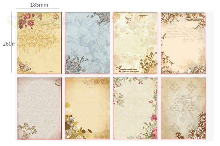 80 листов ретро фотобумага с 8 узорами|letter paper|writing paperletter writing paper |