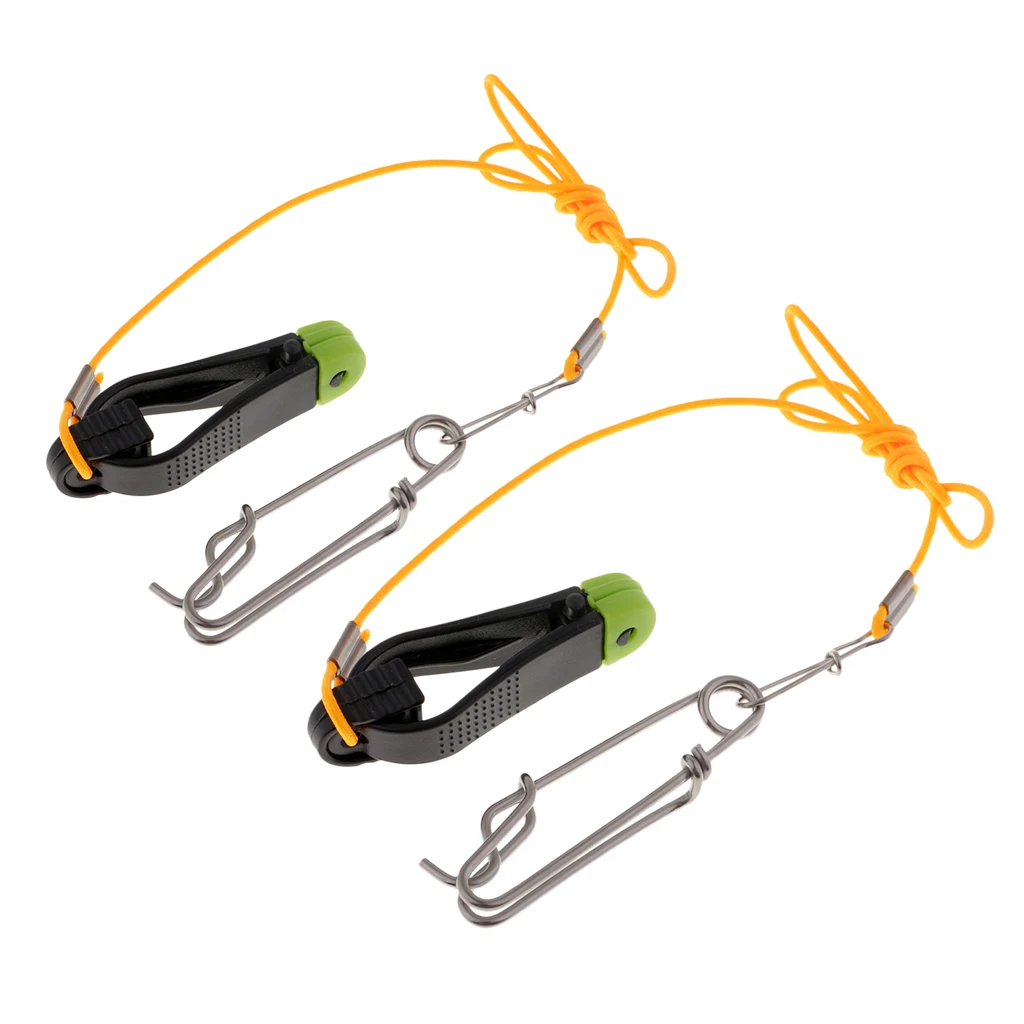 2 шт. Мощность захват удерживающий зажим выносной Downrigger выпуск зажимы для