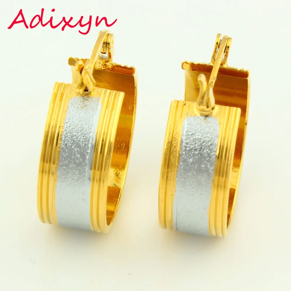 Две серьги с несколькими тонами для женщин позолоченные/посеребренные кольца