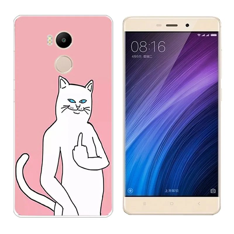 Чехол для Xiaomi Redmi 4 Prime TPU мягкие чехлы мобильных телефонов силиконовый чехол Pro Smiley