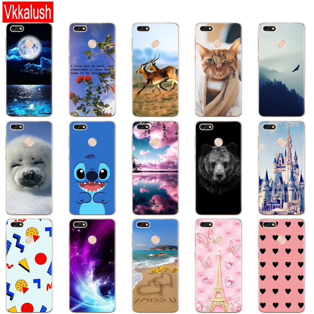 Силиконовый чехол 5," huawei P9 Lite Mini, мягкий чехол из ТПУ huawei NOVA Lite, SLA-L22, задняя крышка huawei Y6 Pro, чехол
