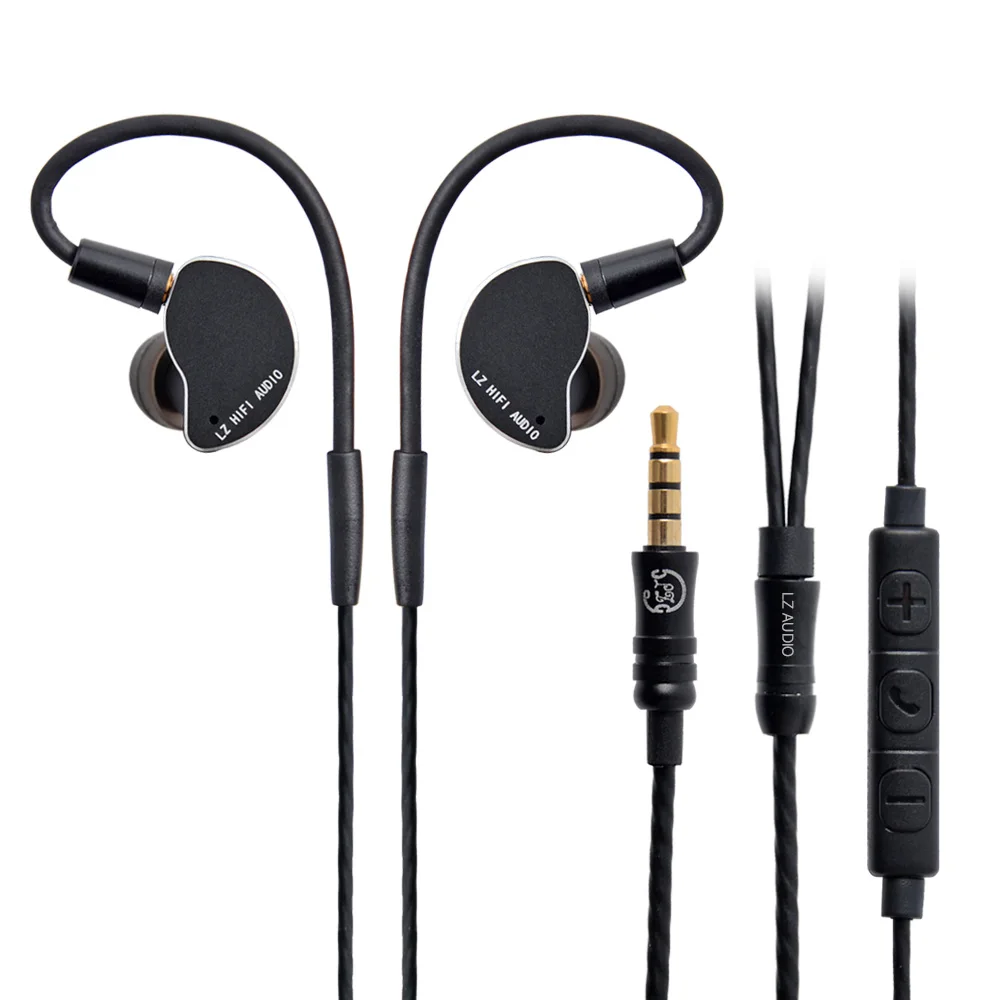 LZ Z04A наушники-вкладыши динамический привод HIFI IEM металлическая гарнитура вкладыши со съемным разъемом MMCX кабель MMCX съемный