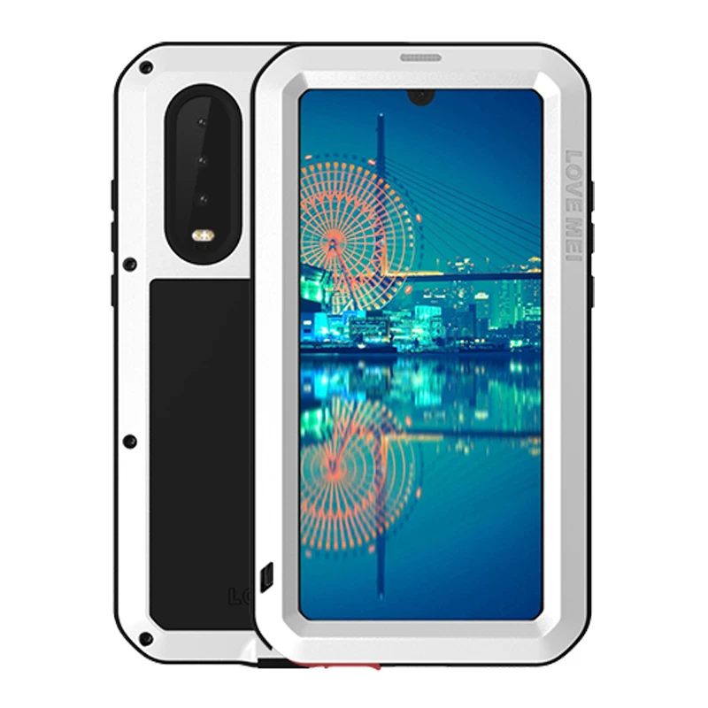 Для huawei P30Pro P30 Чехол-Броня металлическая рамка сверхмощная защита противоударный корпус со стеклянной крышкой для huawei P30Lite чехол