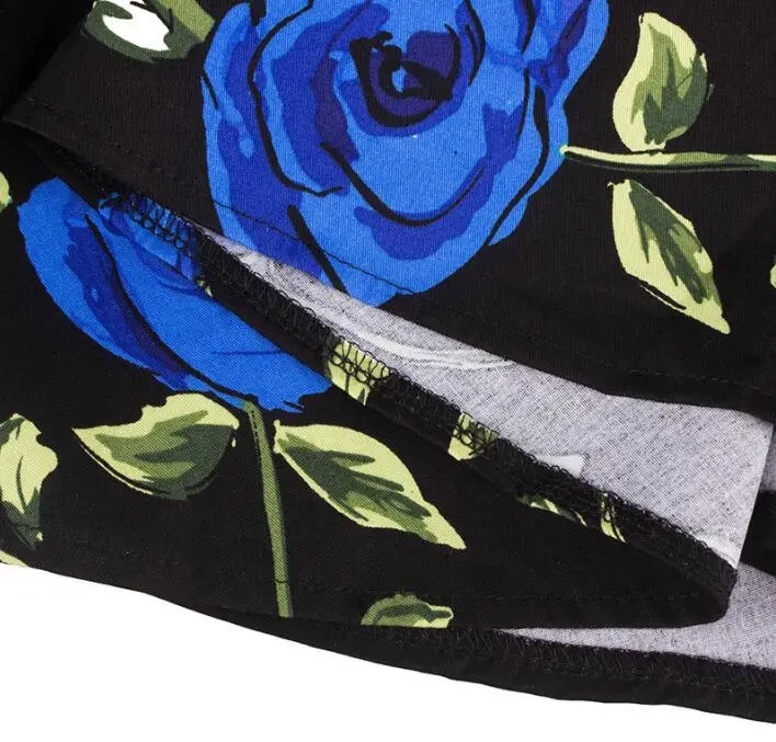 Новое хлопковое Пышное Платье с цветочным принтом украшенное бантиком длинными