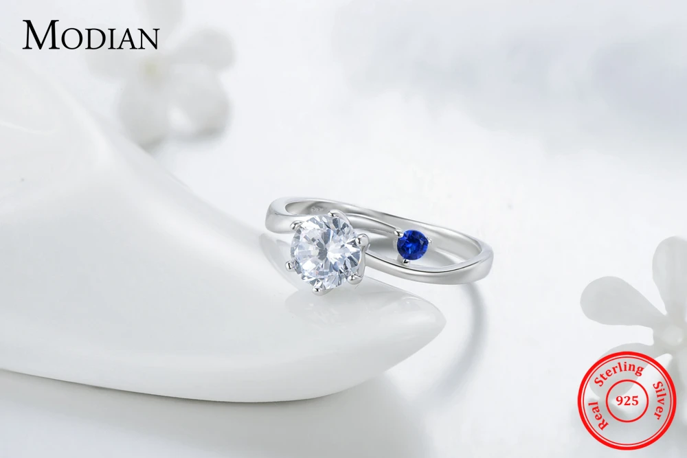Новая мода 1.5Ct Кубический Цирконий обручальные кольца роскошные 925 пробы серебряные кольца для женщин обручальные юбилейные ювелирные изделия