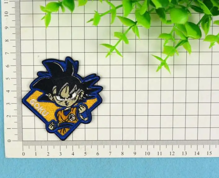 12 шт./компл. горячая Распродажа аниме Dragon Ball Z Goku патчи железные на одежда с вышивкой патчи для Костюмы наклейки для одежды