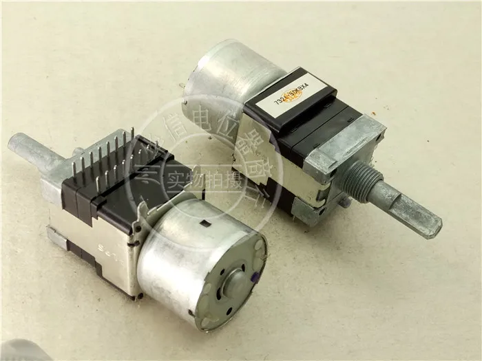 1 шт./лот Япония ALPS RK168 Четырехместный двигатель потенциометр 50KBX4 B50K длина ручки