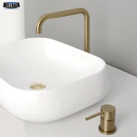 separated basin water mixer tap deck mount bathroom faucet brass black brushed gold rose hot and cold water mixer faucet