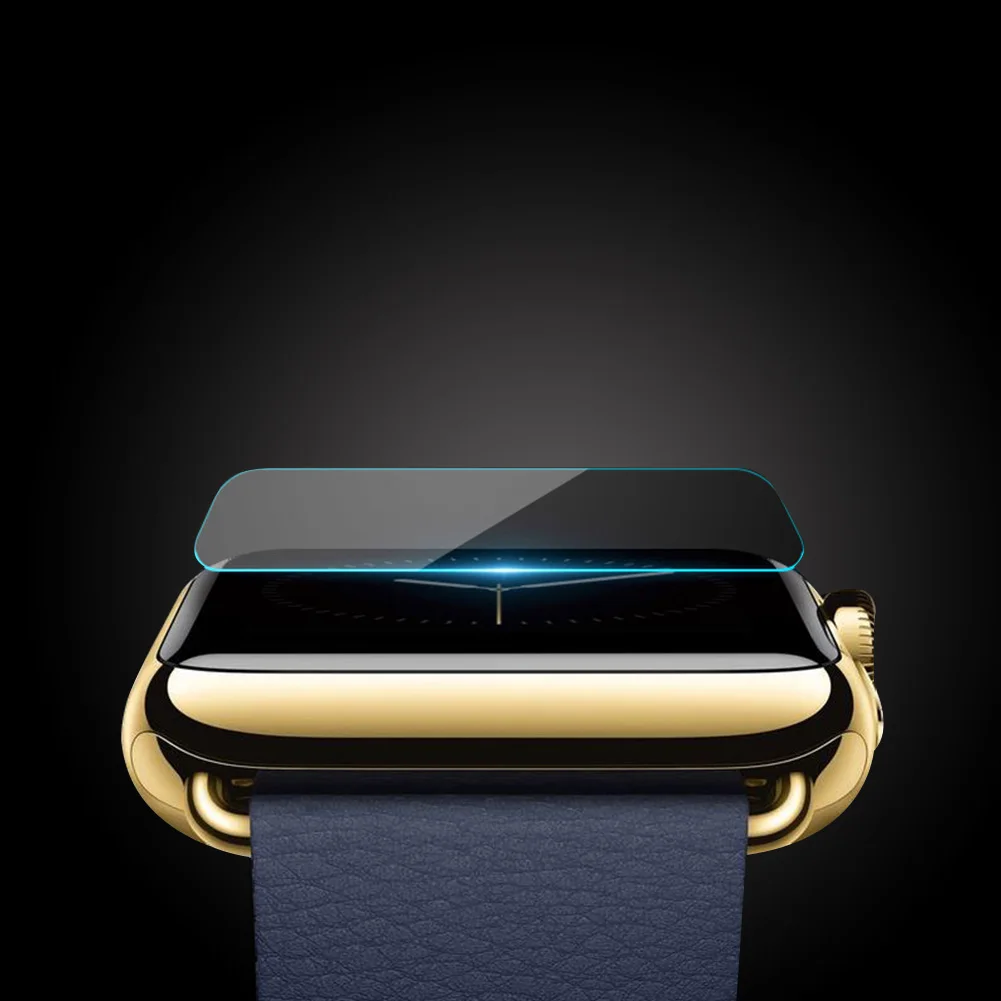 Для Apple Watch 38/42 мм закаленное Стекло плёнка полностью покрывающая чехол для