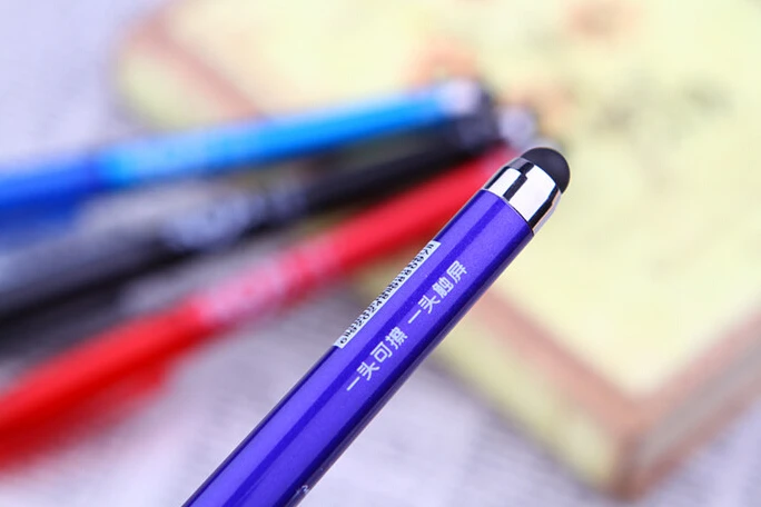 

free shipping multifunctional touch pen Isothermia erasable pen handwritten capacitance pen 5 pcs