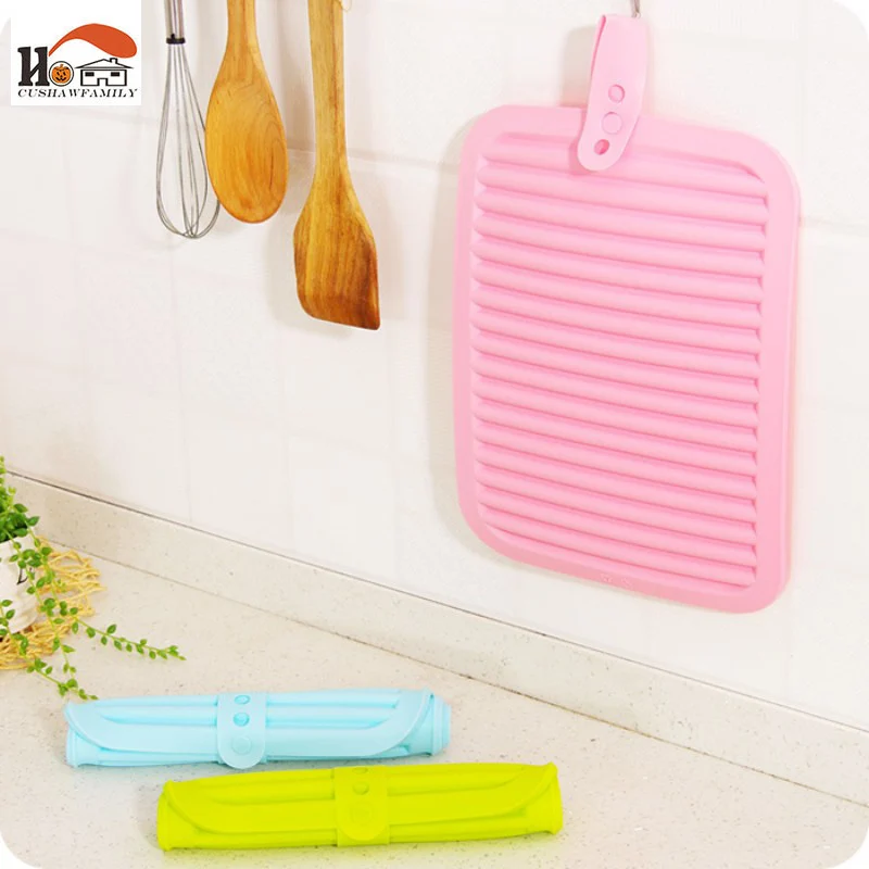 1 шт. многофункциональная квадратная силиконовая миска коврик нескользящий