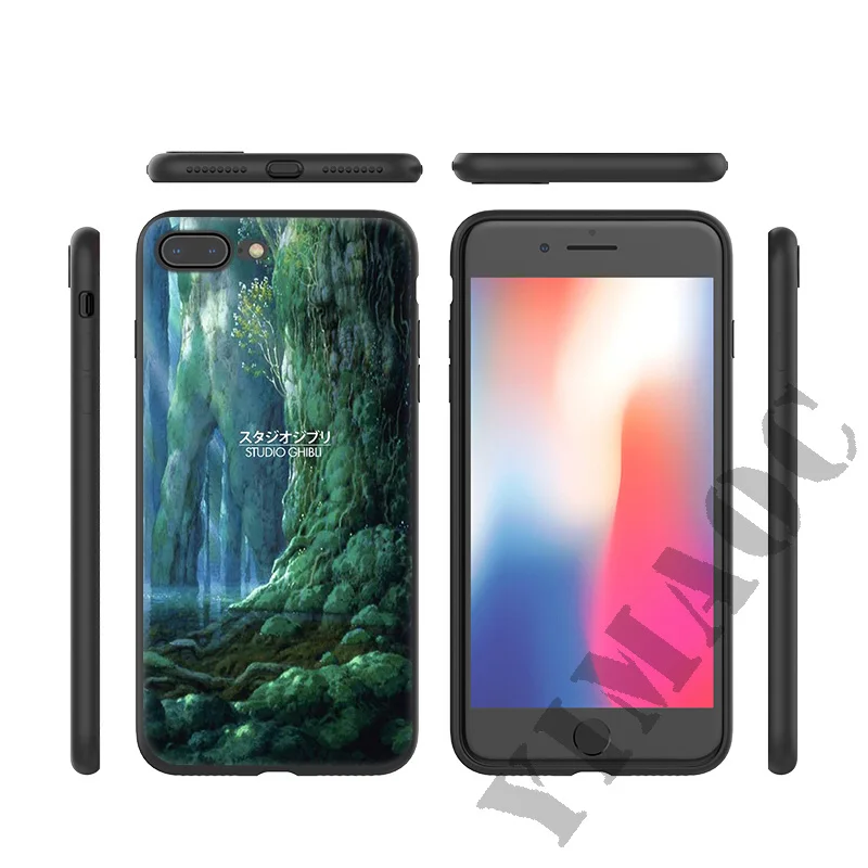 YIMAOC Studio Ghibli Аниме Мягкий силиконовый чехол для iPhone 11 Pro Xr Xs Max X или 10 8 7 6 6S Plus 5 5S SE |