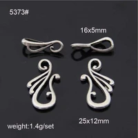 wholesale 25 sets antique silver toggle clasp hooks connectors for bracelets jewelry making