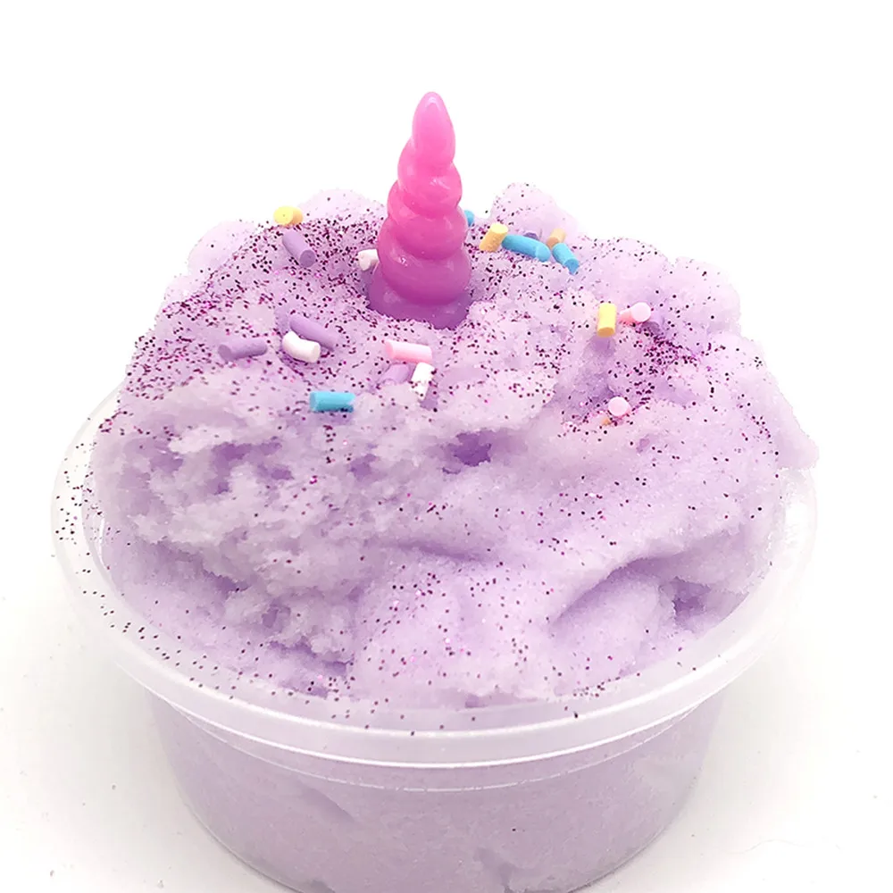 DIY прозрачный слайм игрушки смешивание грязи облако пушистый шпатлевка