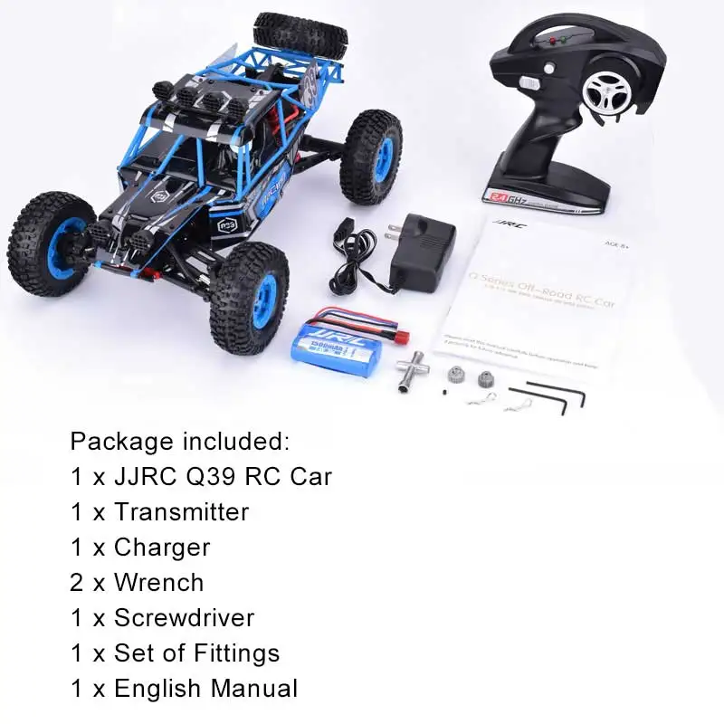 JJRC Q39 RC автомобиль 1:12 2 4G 4WD пустынный короткий грузовик RTR 35 км/ч быстрая скорость с