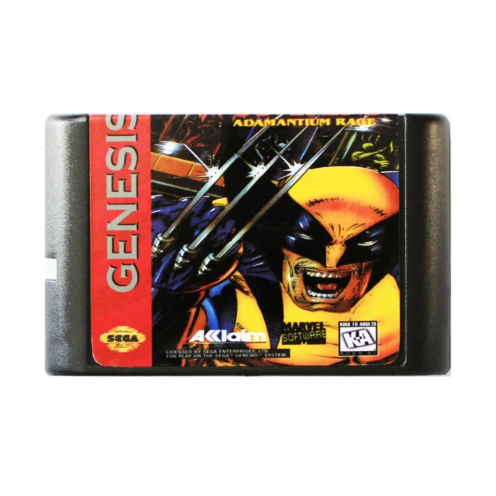 Росомаха 16 бит MD карточная игра для Sega игры SEGA Mega Drive Genesis | Электроника