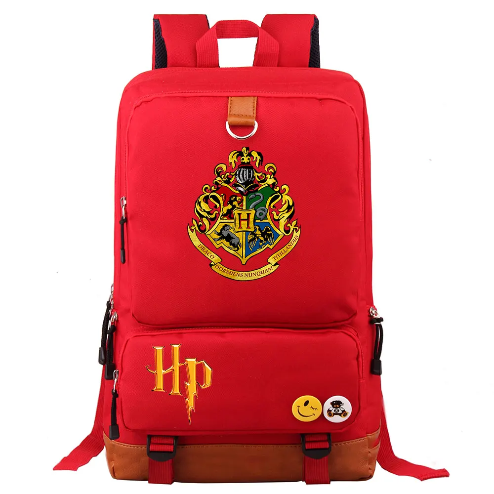 10 Волшебный Хогвартс hp Письмо значок Гриффиндор мальчик девочка школьная сумка женский рюкзак подростковый лоскутный холст мужской студенческий рюкзак - Цвет: 10