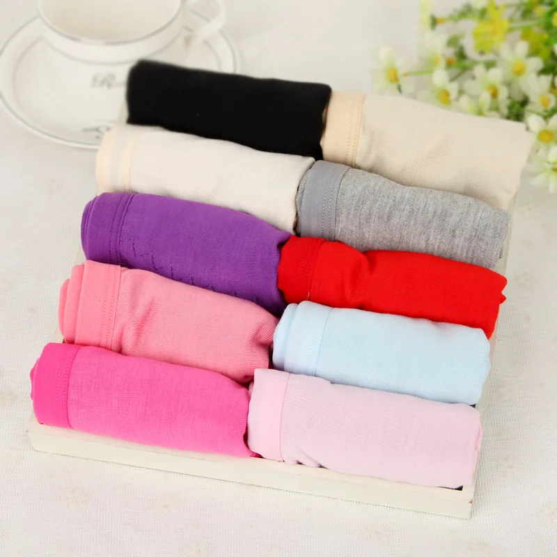 Modal physiological non-trace underwear candy color low waist antibacterial cotton briefs Free shipping 8303 |