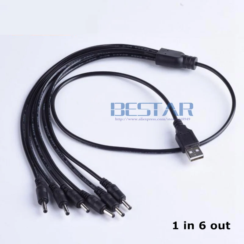 USB штекер для DC 3 5 1 35 мм разъем в 2 out & 4 6 dc 5*1 2A зарядка от питания контактный кабель