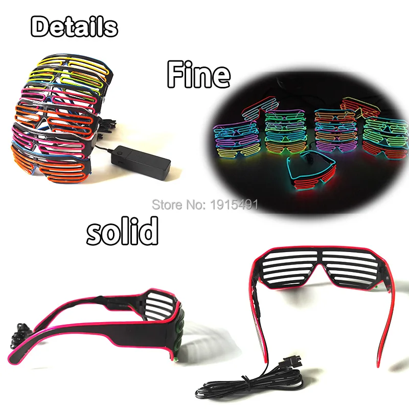 Цветные праздничные световые очки светодиодные мерцающие с контроллером|sunglasses