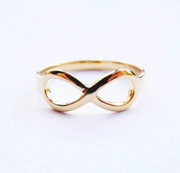 

Wellmade Solid 925Sterling Silver with Plating Infinity Ring