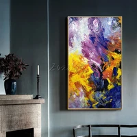 canvas oil painting caudros decoracion palette knife texture acrylic abstrac color wall art picture for living room home decor05