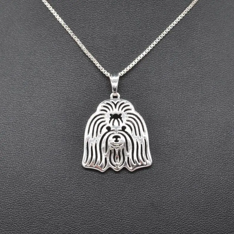 Женское металлическое ожерелье для любителей собак Coton De Tulear ожерелья Прямая
