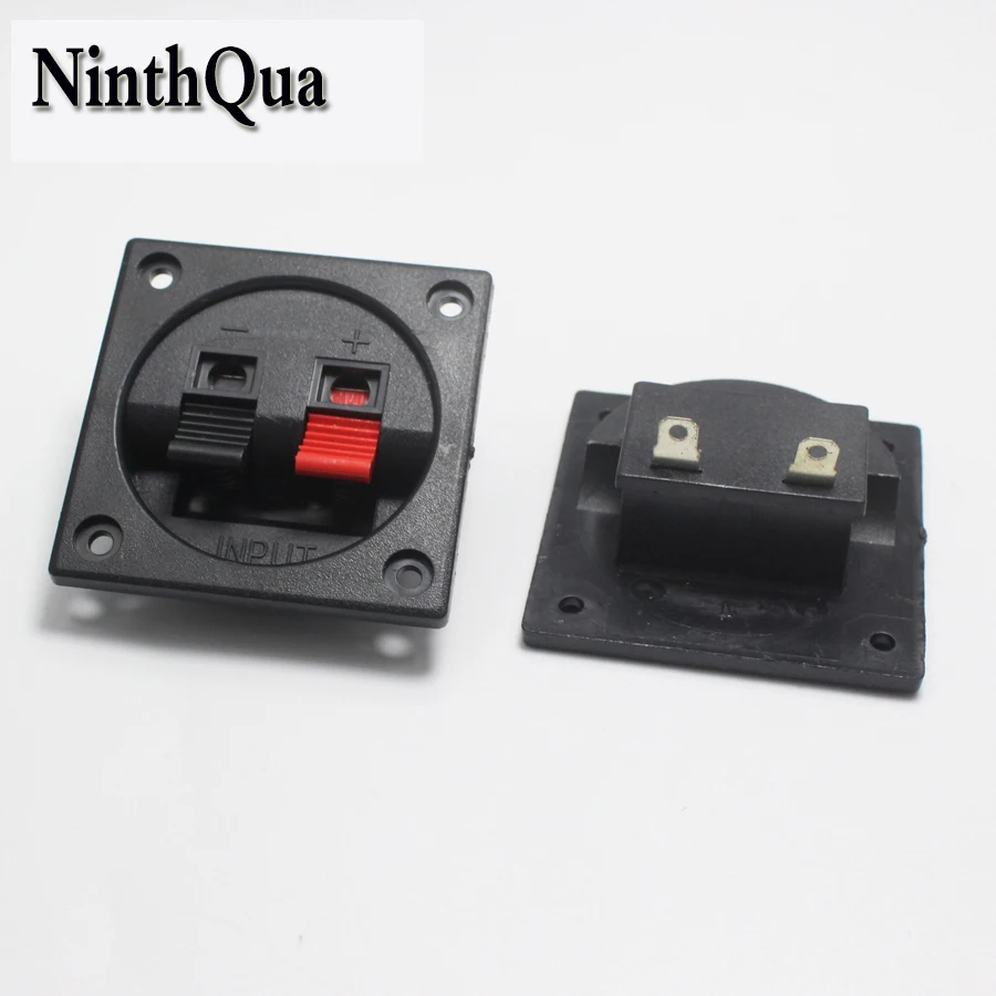1 шт. 2Pin Squarer клеммы для стереодинамиков красная + черная Соединительная коробка