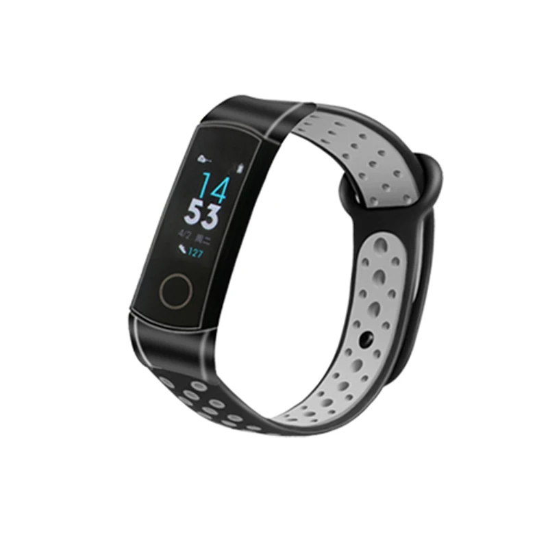 Силиконовый металлический ремешок для huawei Honor Band 4, резиновый браслет, браслет из нержавеющей стали, браслет huawei Band 4, аксессуары для браслетов