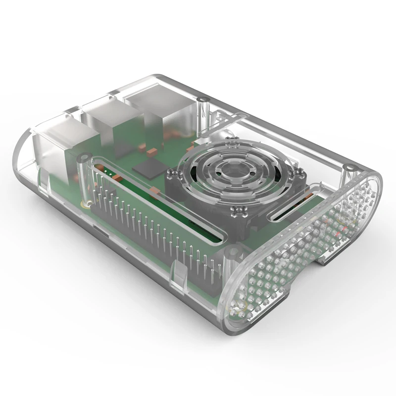 Новый для Raspberry Pi 3 чехол с Алюминий радиатора + вентилятор охлаждения камера