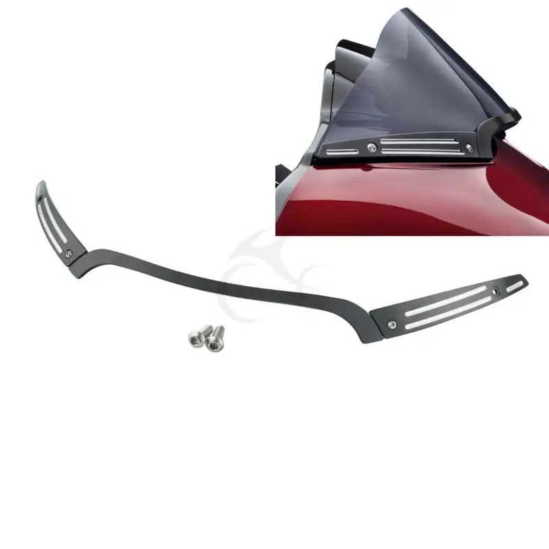 Мотоциклах Разделение центр ветрового стекла + Боковая Отделка для Harley Touring Road Glide