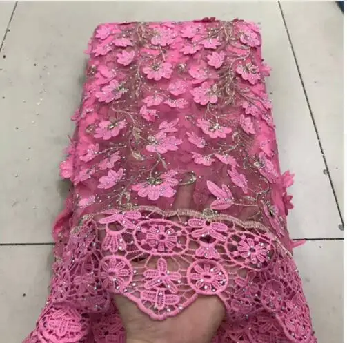 Высокое качество нигерийские 3D свадебные кружевные ткани зеленые новейшие