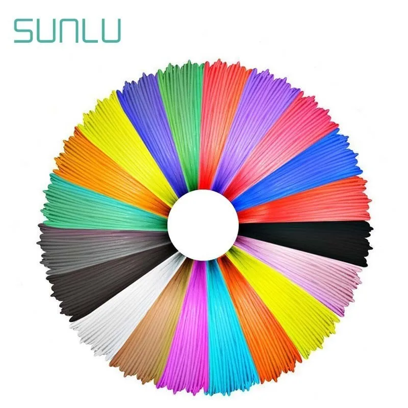 SUNLU 1,75 мм PLA 3D ручка накаливания 20 цветов всего 200 м SUNLU Обычная 3D печать Ручка нити заправки для детского рисования