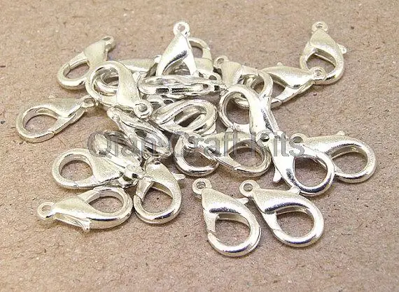 800 шт. Посеребренная медь Омар застежка для DIY ожерелье инструмент ювелирных