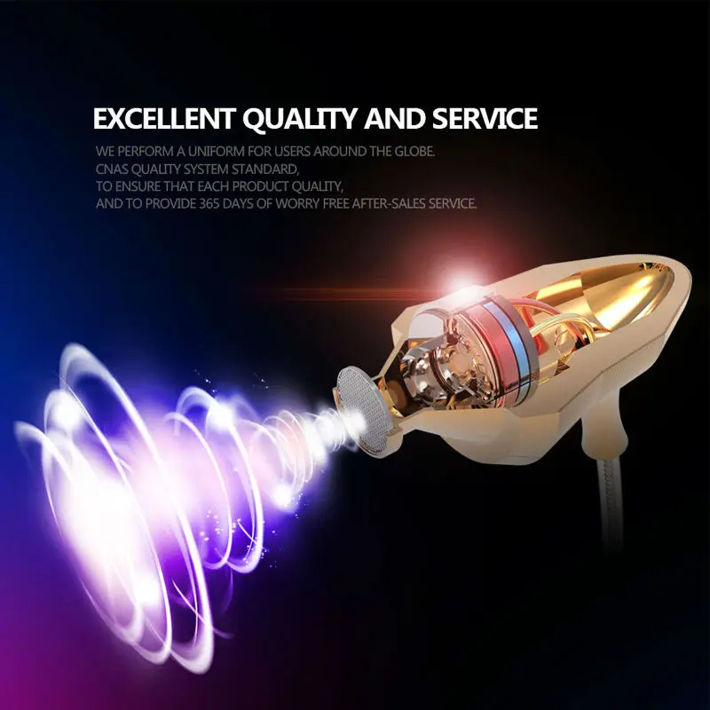 KS Металлический Наушники Super Bass Ясный Голос Мобильный Компьютер MP3 Универсальный