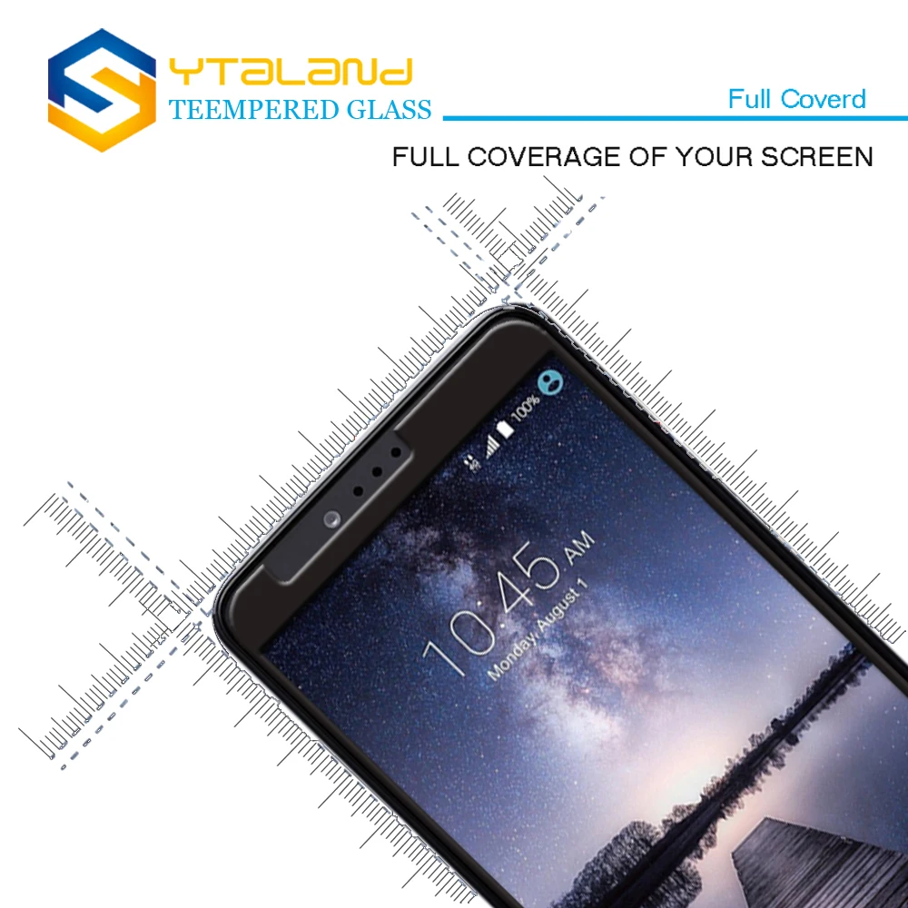 Ytaland 2.5D 0 3 мм 9H + Полное покрытие Премиум Закаленное стекло для ZTE Z983 Защитная