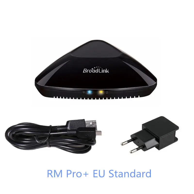 EU Standard Обновленный Broadlink Rm pro+ универсальный пульт дистанционного управления IR RF 433 МГц умный пульт дистанционного управления совместимый alexa для смартфона - Цвет: EU Standard