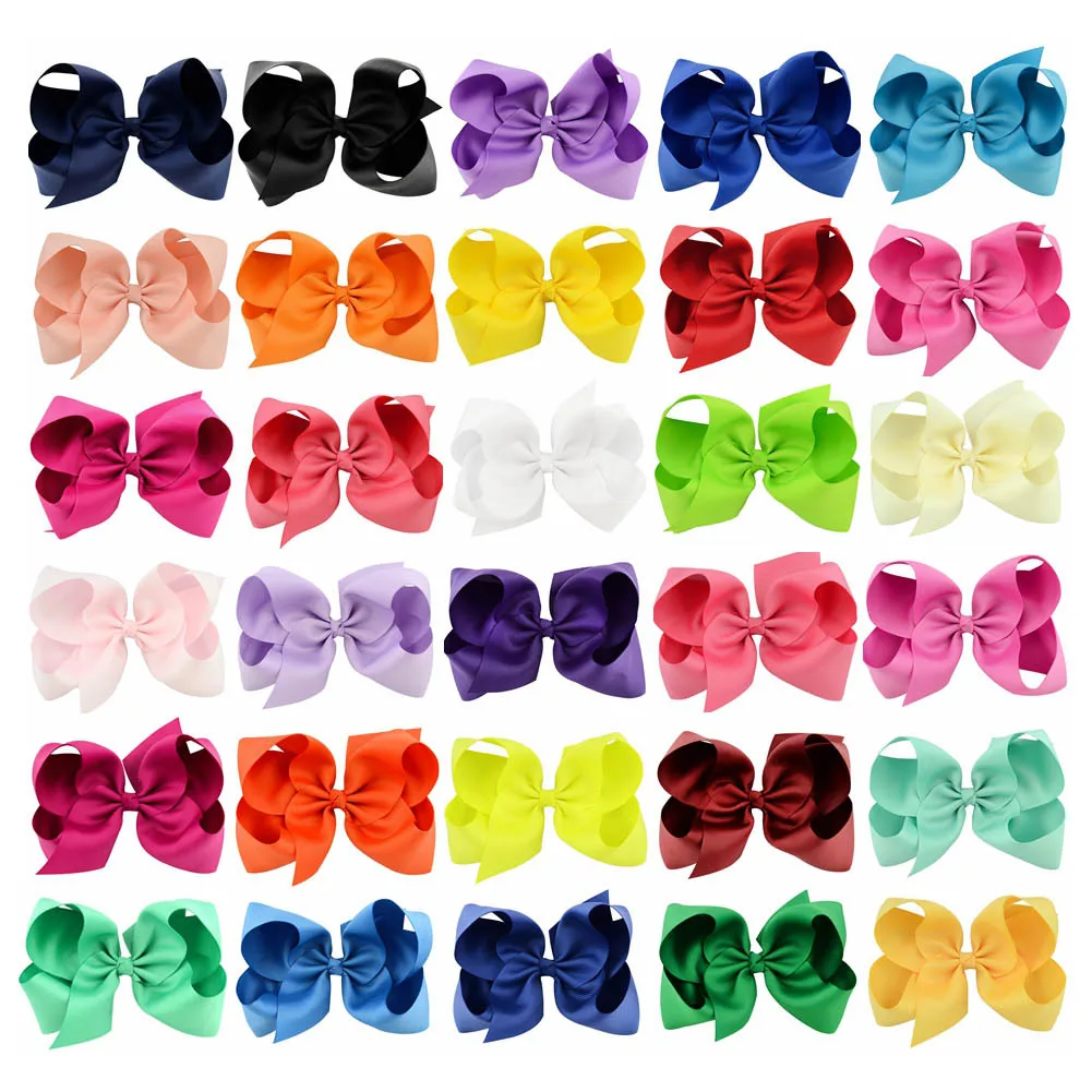 1 Pcs Girls Lovely Hair Accessories Bowknot Grosgrain Ribbon children princess hairpins kids hairwear cute hair bows clips | Украшения и