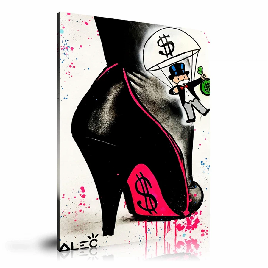 Alec Monopolys розовая Нижняя HD настенная живопись холст с печатью постера